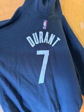 NWT XL Nike NBA Brooklyn Nets Durant number seven all black hoodie